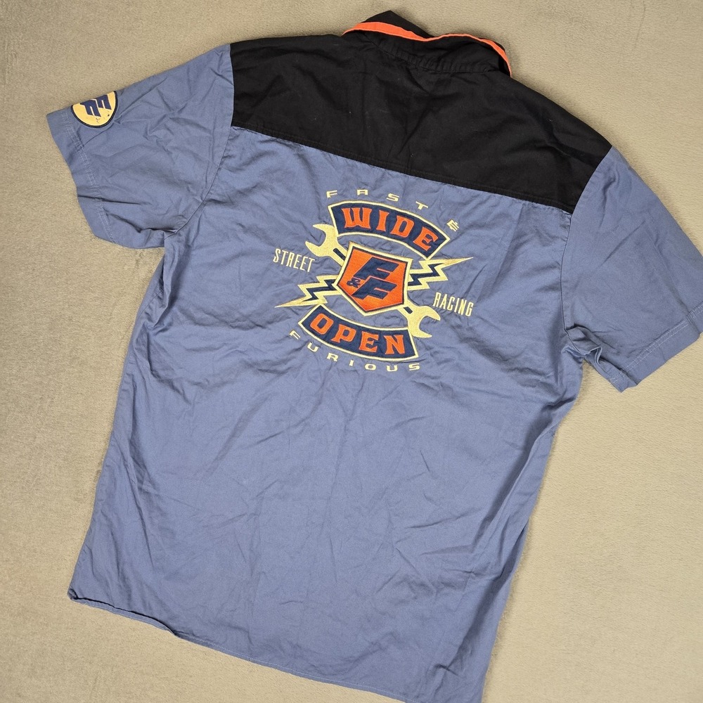 Fast & Furious Supercharged Shirt Mens 2XL Universal Mechanic Street Racing Y2K